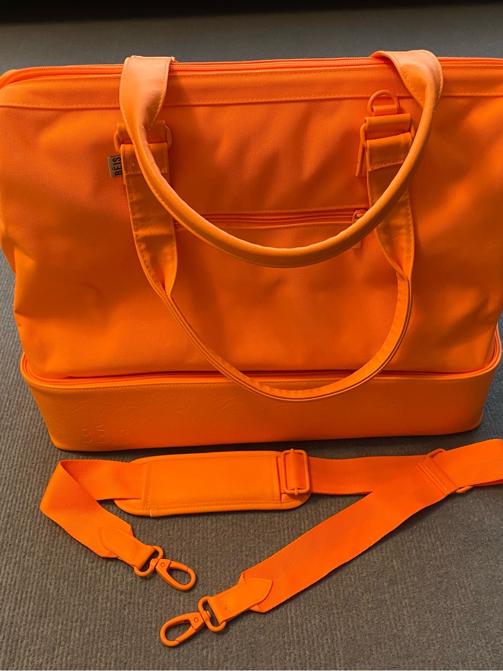 Beis Weekender Bag Limited Edition Sherbet Collection.
